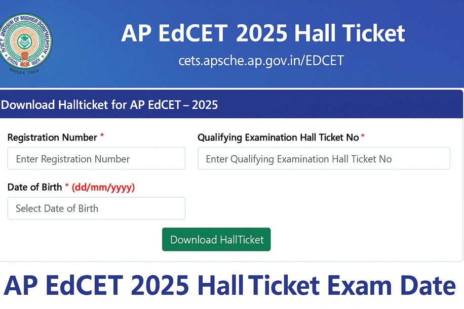 AP EdCET 2025 Hall Ticket