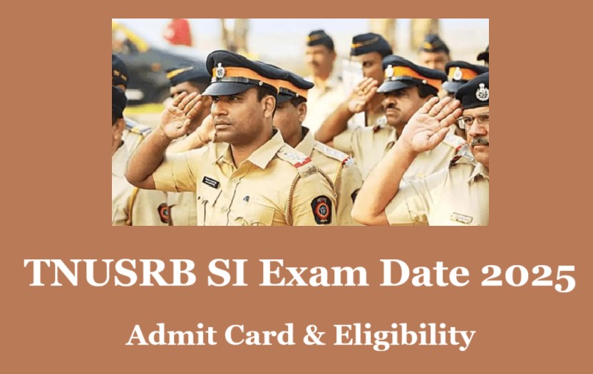 TNUSRB SI Exam Date 2025